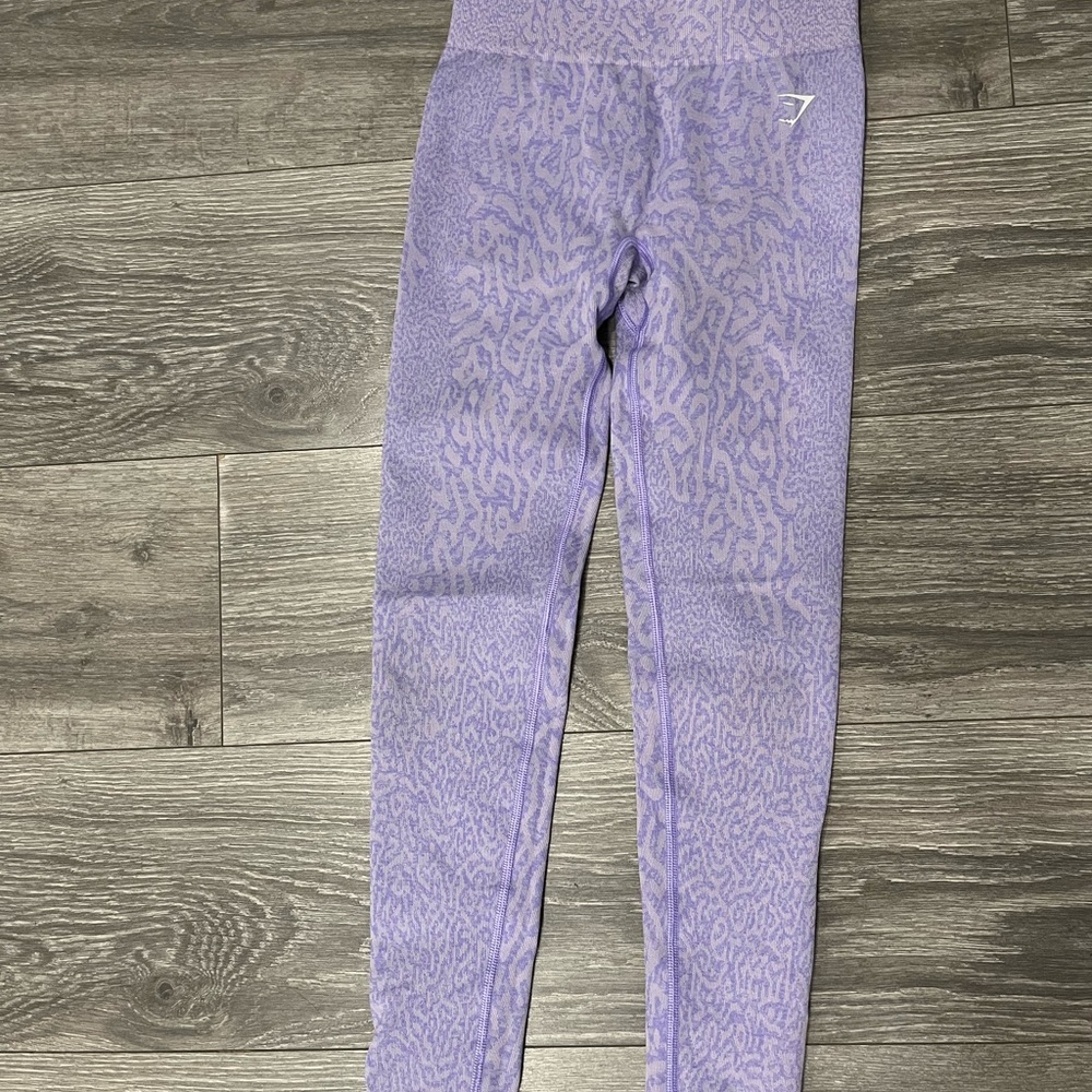 Gymshark Lavender Patterned Leggings